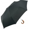Parapluie de poche avec poignée canne