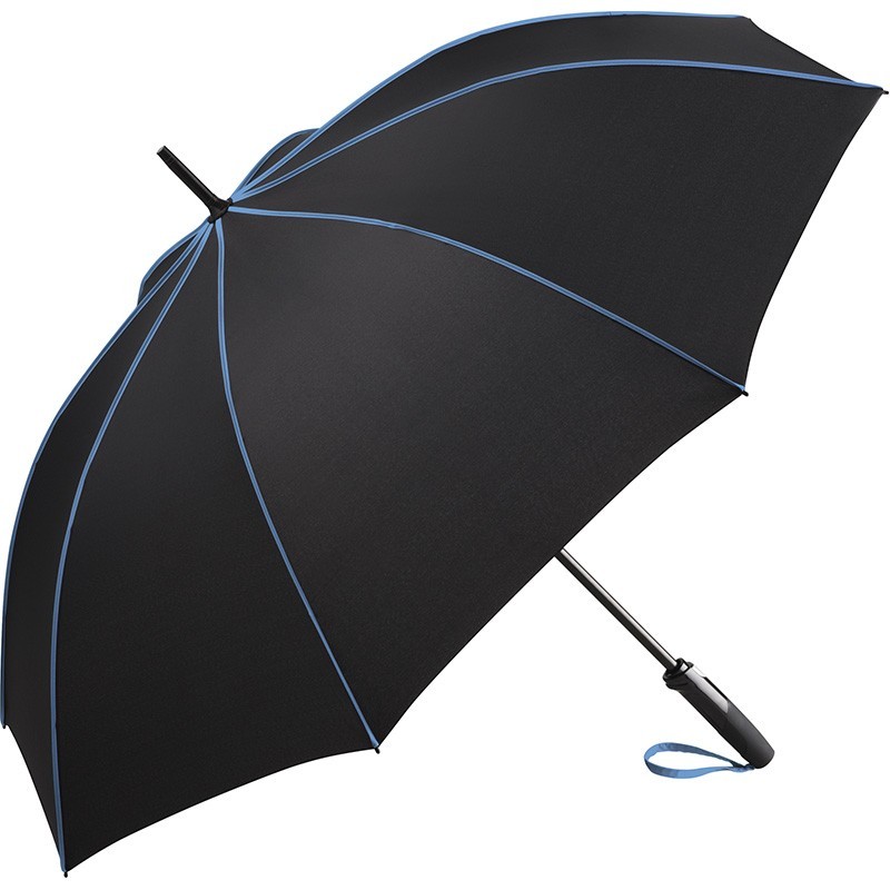 Parapluie Classique Passepoils ContrastésFP4399Couleur:noir-bleu