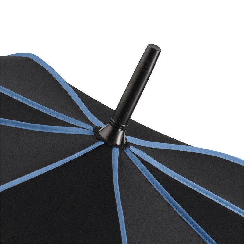 Parapluie Classique Passepoils ContrastésFP4399Couleur:noir-bleu