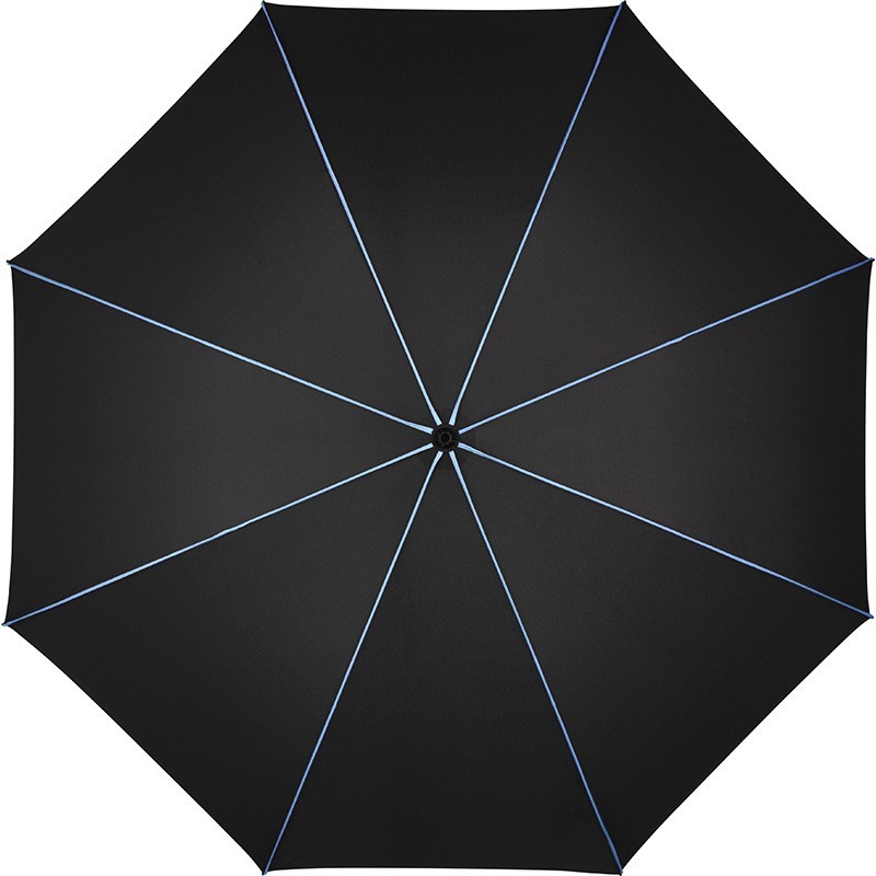 Parapluie Classique Passepoils ContrastésFP4399Couleur:noir-bleu