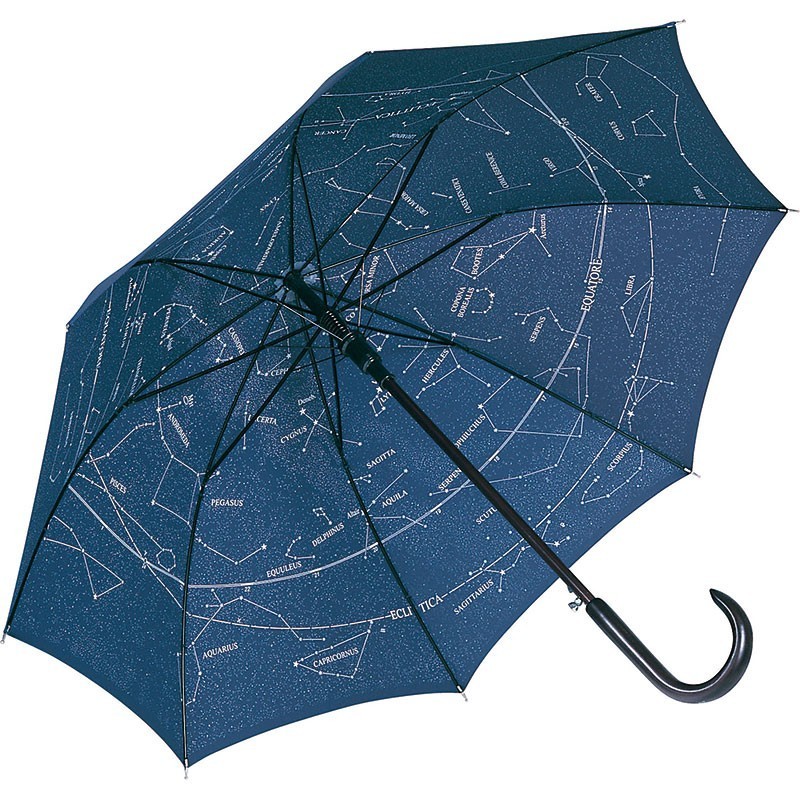 Parapluie constellation avec poignée canne 