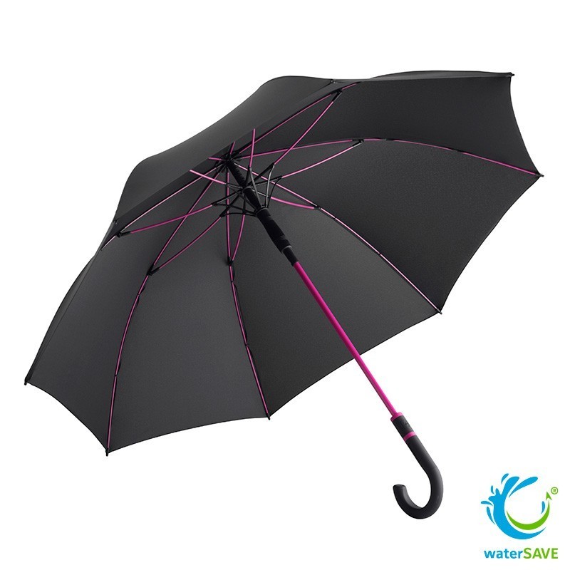 Parapluie droit PET avec poignée canne 
